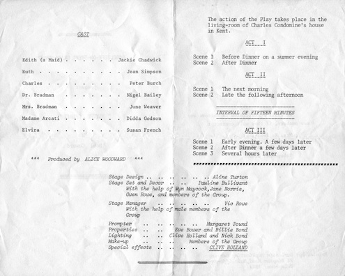 Original Programme